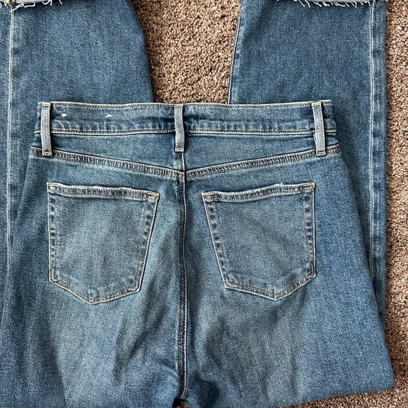 LOFT The Straight button up cuffed jeans 29/8 - Picture 4 of 4